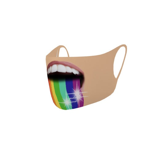 Customizable No Sew Face Cover - Rainbowblast